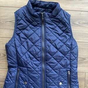 Allegra K Women's Puffer Vest Stand Collar Lightweight Gilet Quilted Zip Vest XS